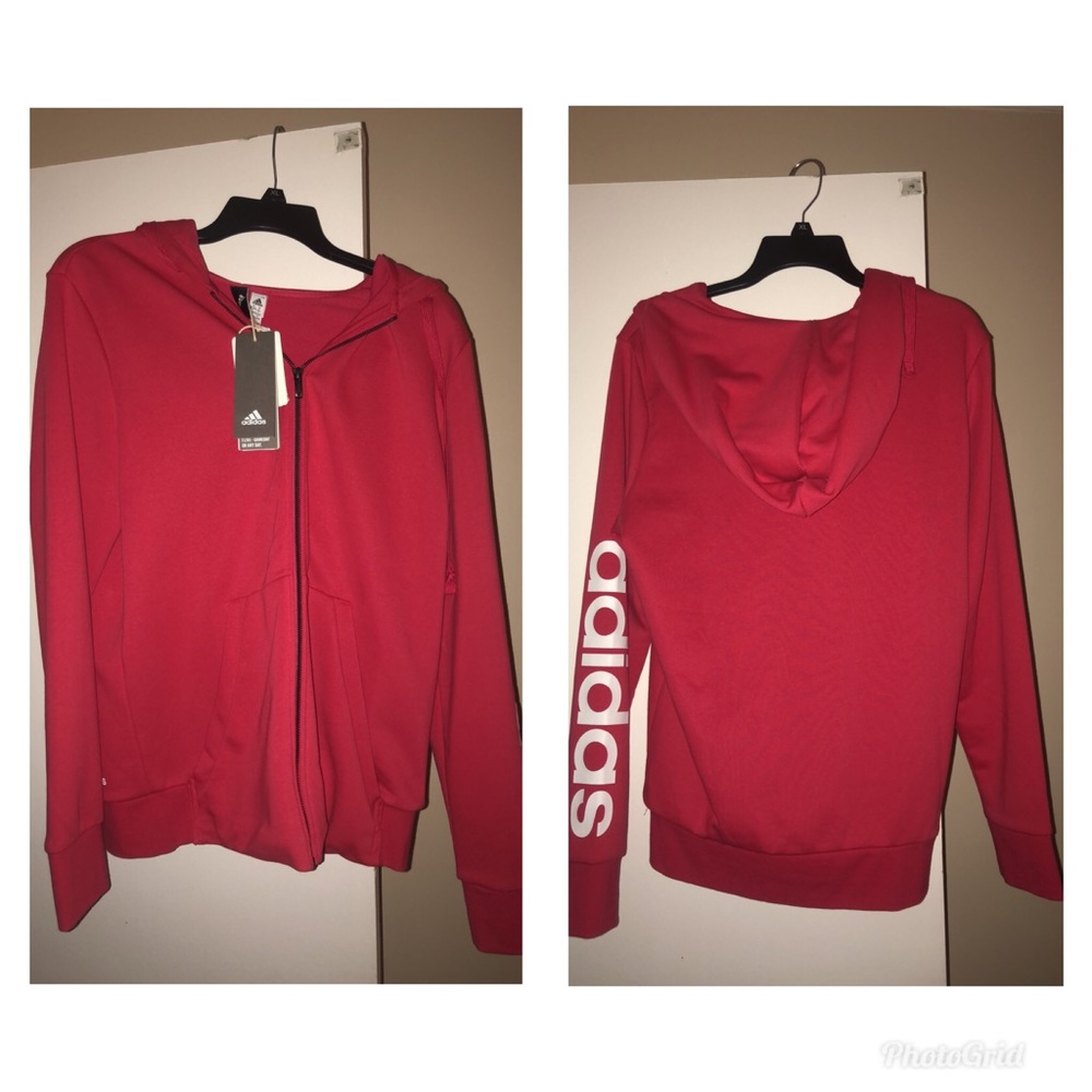 Size XL Addida’s Pink ZIP UP